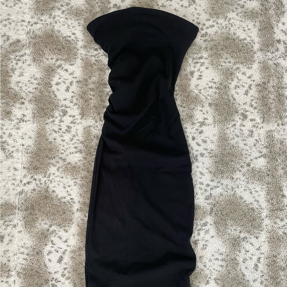 Zara strapless midi dress